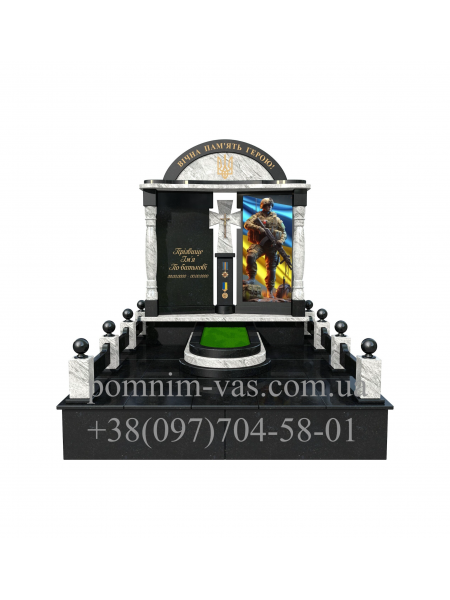 ОДИНАРНЫЙ ПАМЯТНИК ВОЕННОМУ ПВ-15 фотография