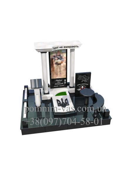 ОДИНАРНЫЙ ПАМЯТНИК ВОЕННОМУ ПВ-16 фотография