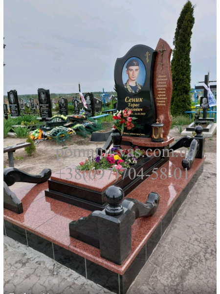 ОДИНАРНЫЙ ПАМЯТНИК  ВОЕННОМУ ПВ-28 фотография