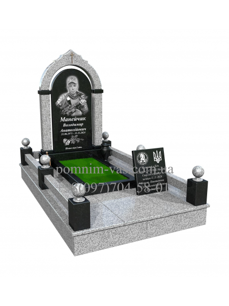 ОДИНАРНЫЙ ПАМЯТНИК  ВОЕННОМУ ПВ-32 фотография