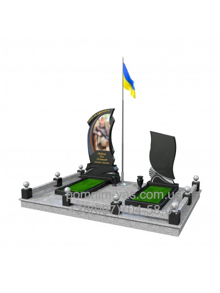 ДВОЙНОЙ ПАМЯТНИК  ВОЕННОМУ ПВ-54 фотография