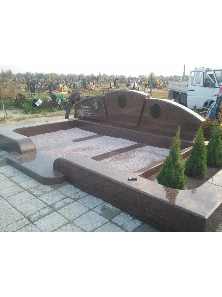 Меморіал з граніту для пари у вірменському стилі (Модель SKF-7001) фотография